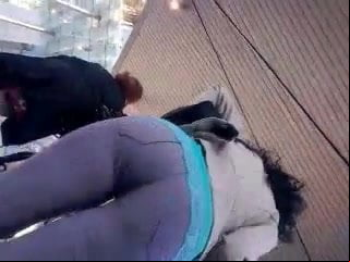 Candid ass, tight jeans 10.